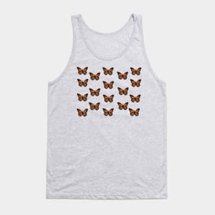 Orange Monarch Butterfly Tank Top